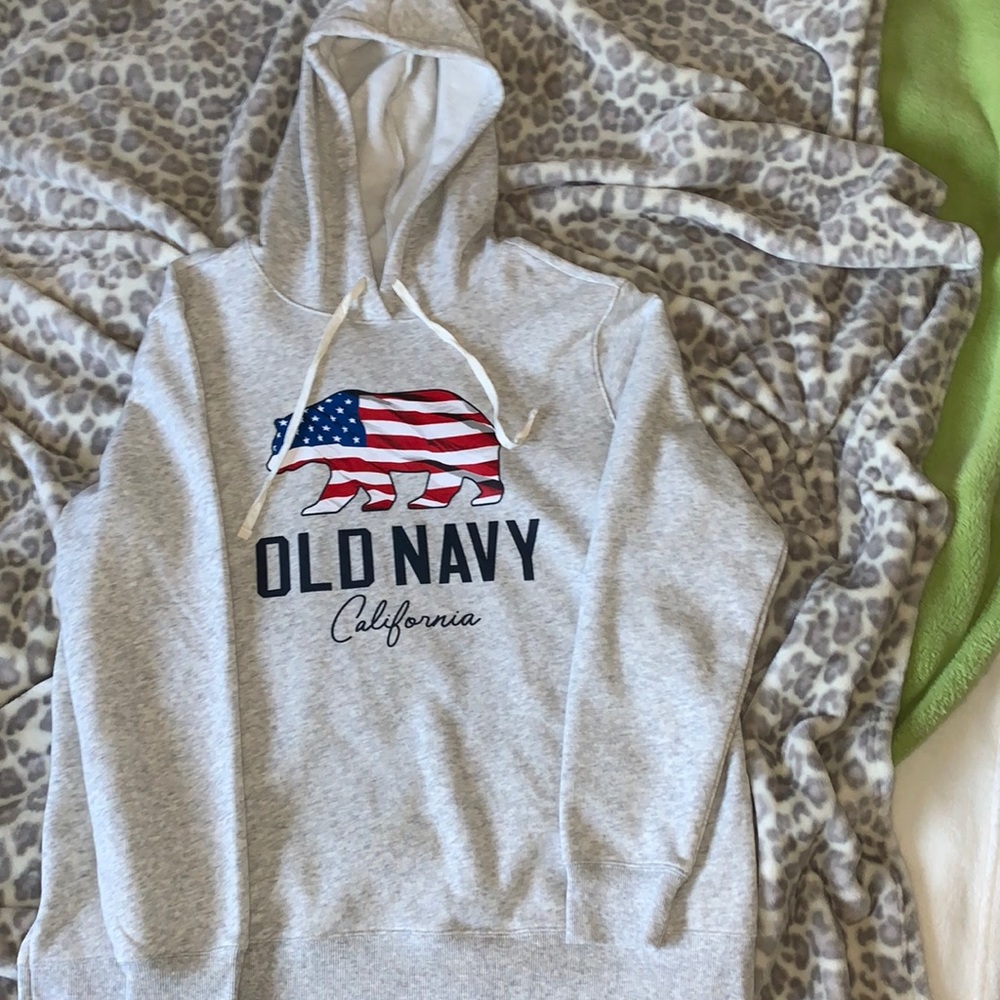 Grey old navy California hoodie